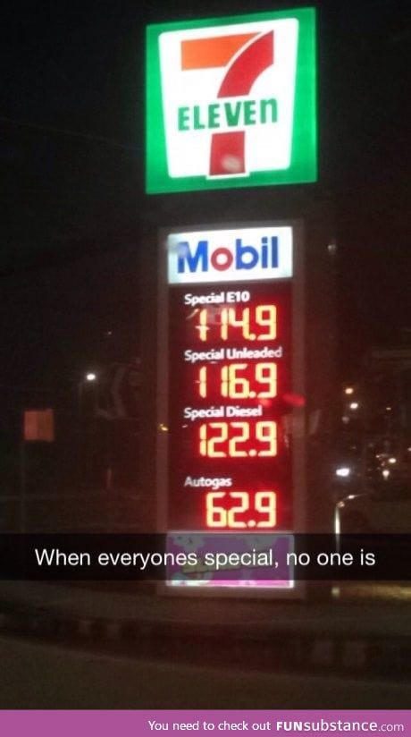 Too much special