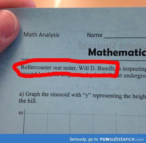 Math Teacher Thinks He's Pretty Funny