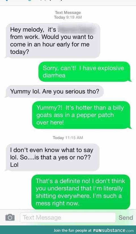 When people text the wrong number