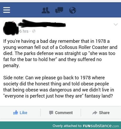 Fat shame Friday is too long away