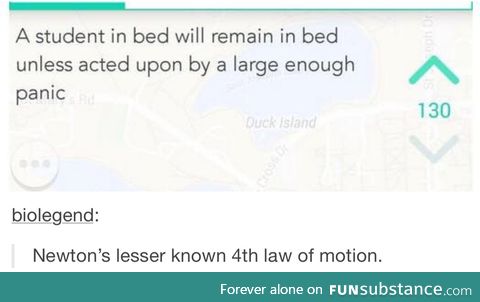 The physics of a college student