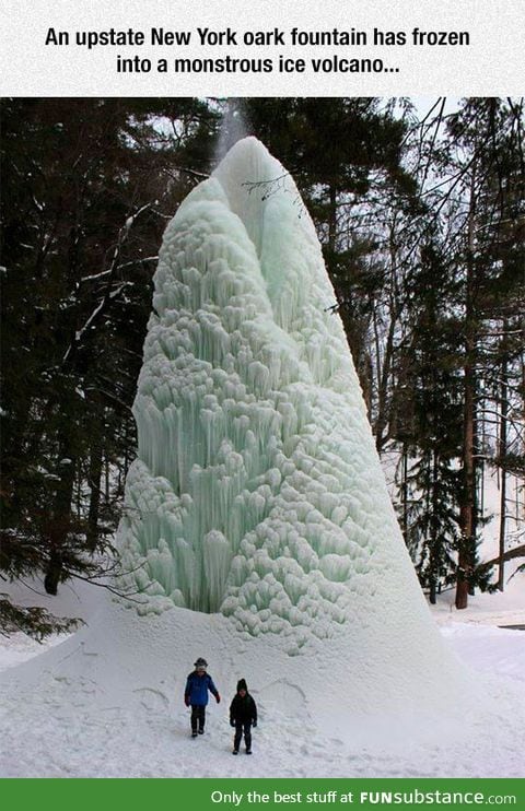 Monstrous ice volcano
