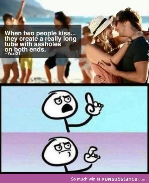 When two people kiss