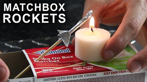 It's so easy to make a matchbox rocket!