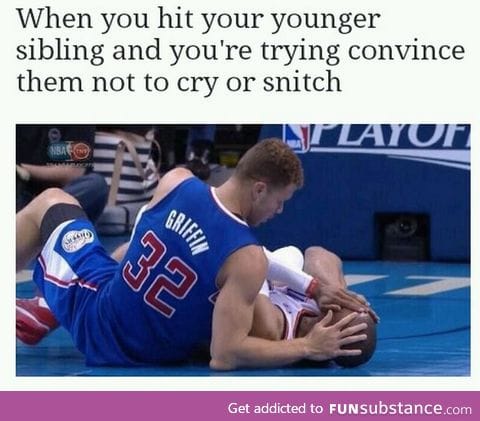 "Yo look, I'll let you hit me back"