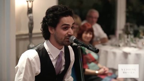 Best man mashes up pop songs as the sweetest and best speech ever