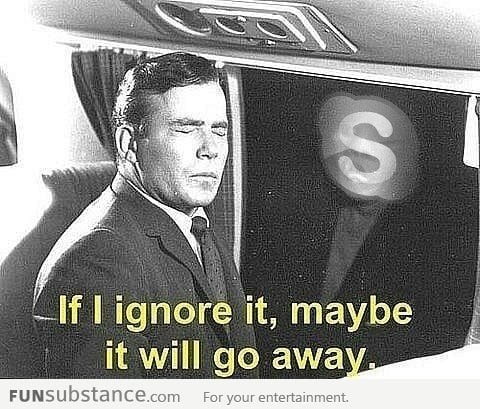 Every time I try to close the Skype window