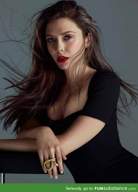 The beautiful Elizabeth Olsen... A.K.A Scarlet Witch in the Avengers