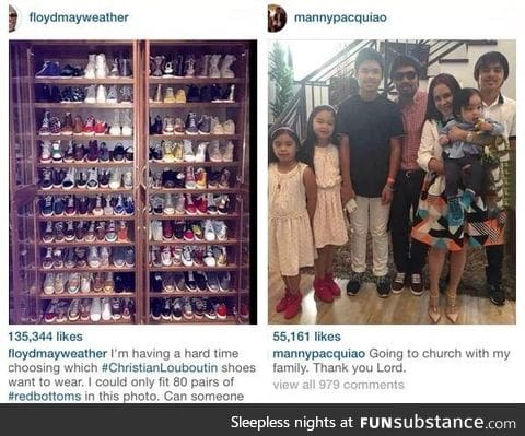 The difference between Mayweather and Pacquiao