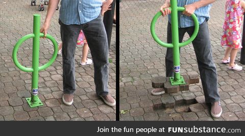 My town put in awesome new bike racks