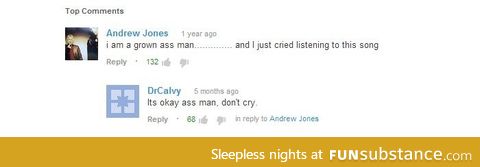 No tears, only ass