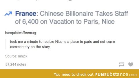 Nice, Paris