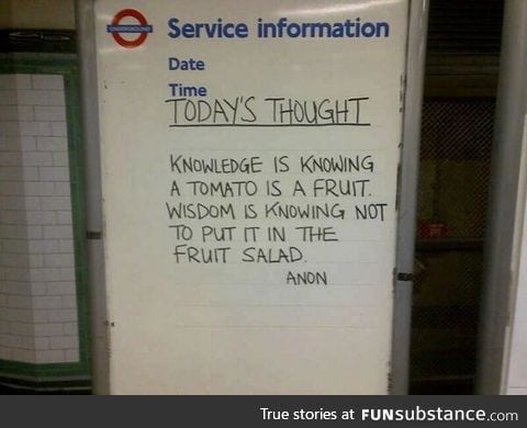 Today's Thought