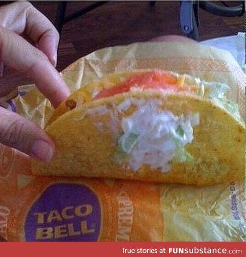 When you ask for sour cream on the side