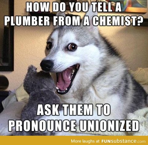 How to tell a plumber from a chemist