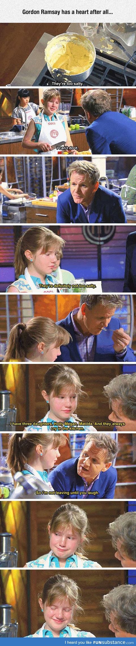 When gordon ramsay shows his good side