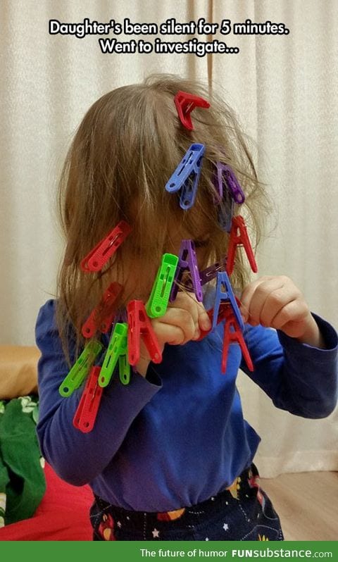 Silence is never good when you have children