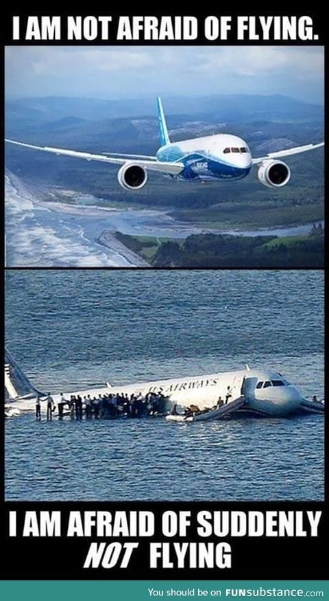 I'm not afraid of flying