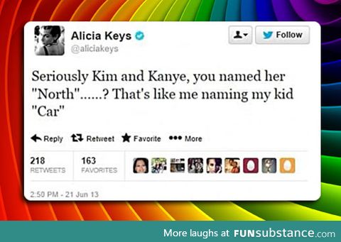 or if she named her child "mon"
