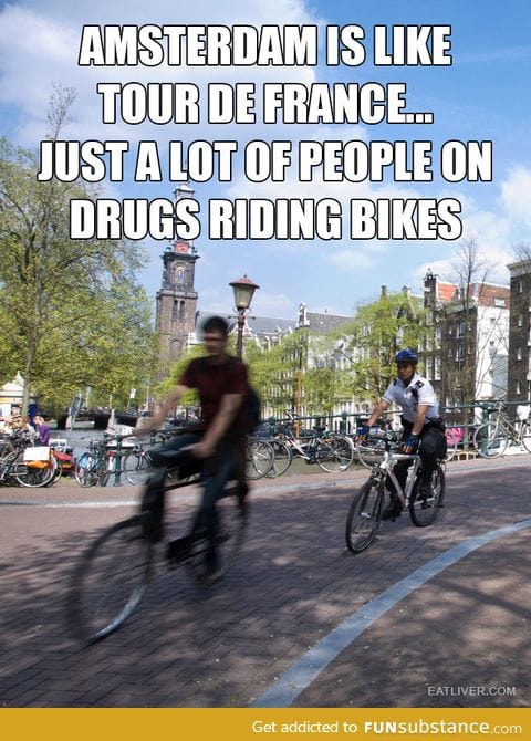 Amsterdam is like tour de France