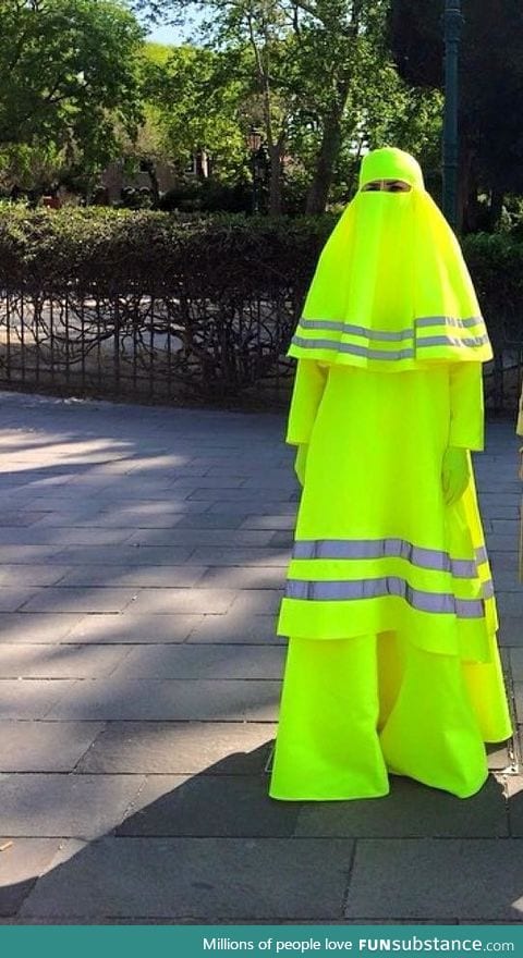 Night time safety burka