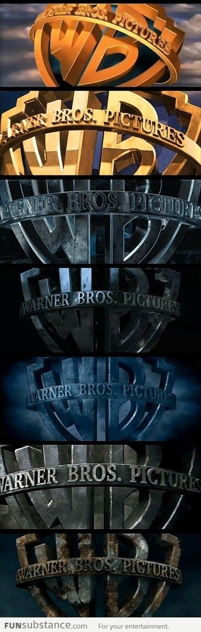 Warner Bros' logo evolution on Harry Potter films