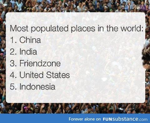 A lot of people live there