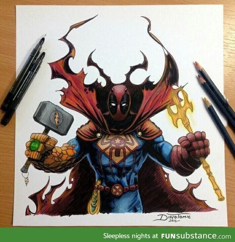 17 comics in one drawing, can you find all?