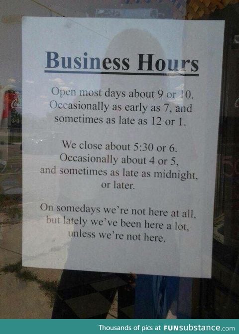 When you start a business, but you also have a life