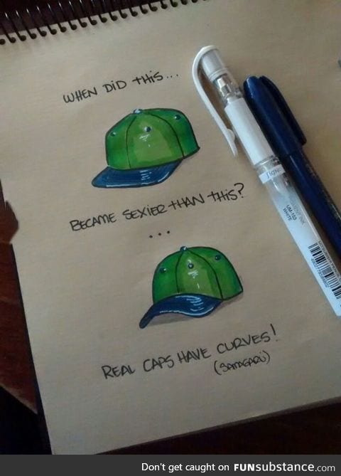 Real caps have curves!