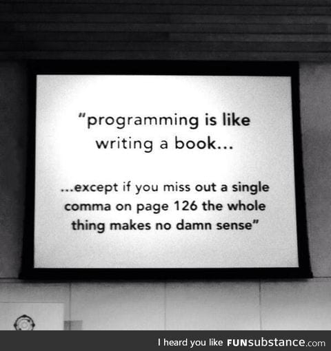 Programming is like writing a book