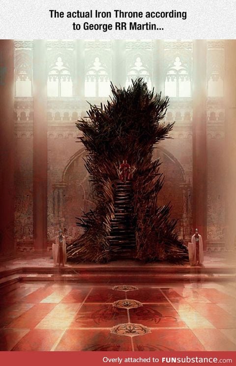 The real Iron Throne that George RR Martin envisioned