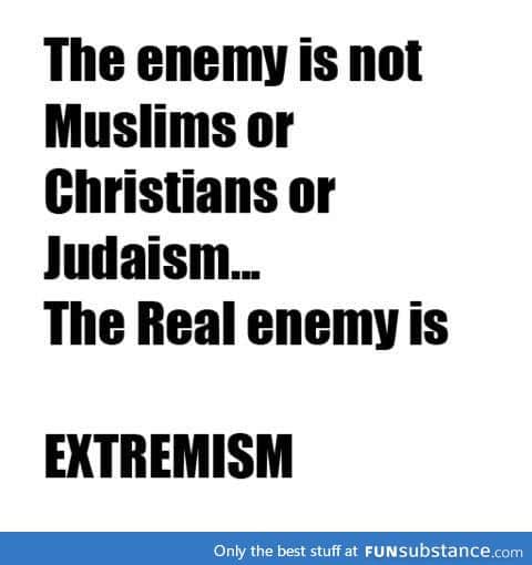 Religious extremists aren't religious