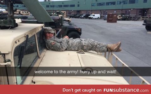 Only soldiers will understand
