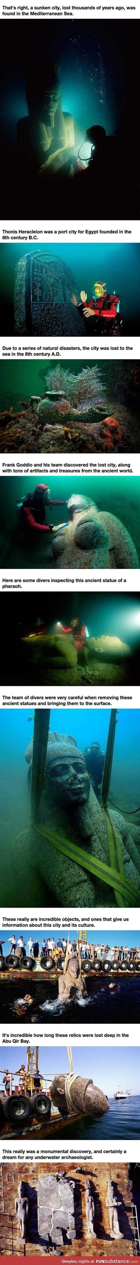 A lost city under the sea