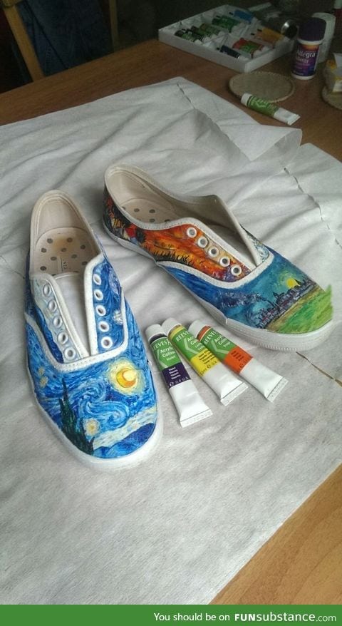 I painted my old shoes, what do you think?