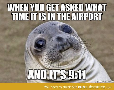 The time at the airport