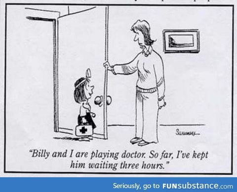 Playing doctor is fun