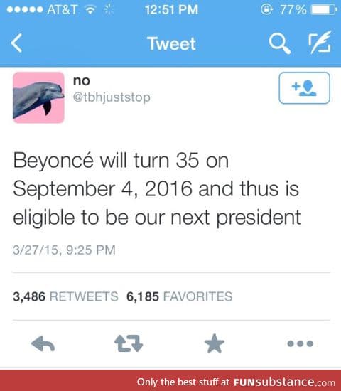 She's got my vote