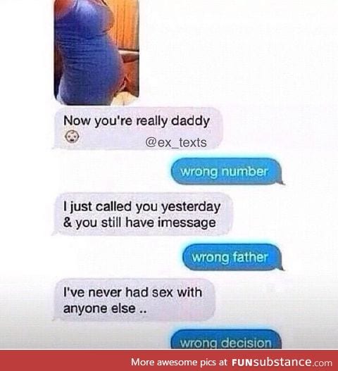 Wrong number