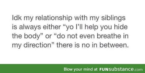 There is no in between