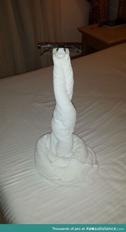 I just came back into my hotel room in Egypt and found this