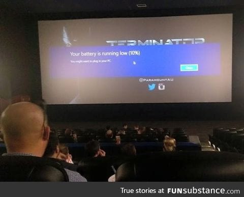My friend just sent me this pic from the cinema