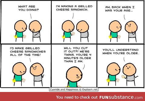The perfect thing to do if you're an older twin