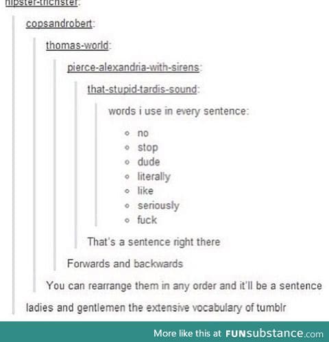 And funsubstance too.