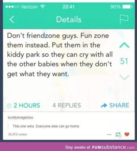 The best kind of zone