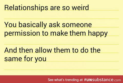 So weird, right?