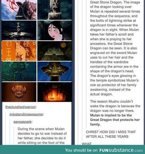 Disney being deep