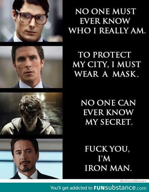 Superheroes and their insecurities…