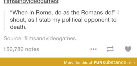 We should totally just stab Caesar
